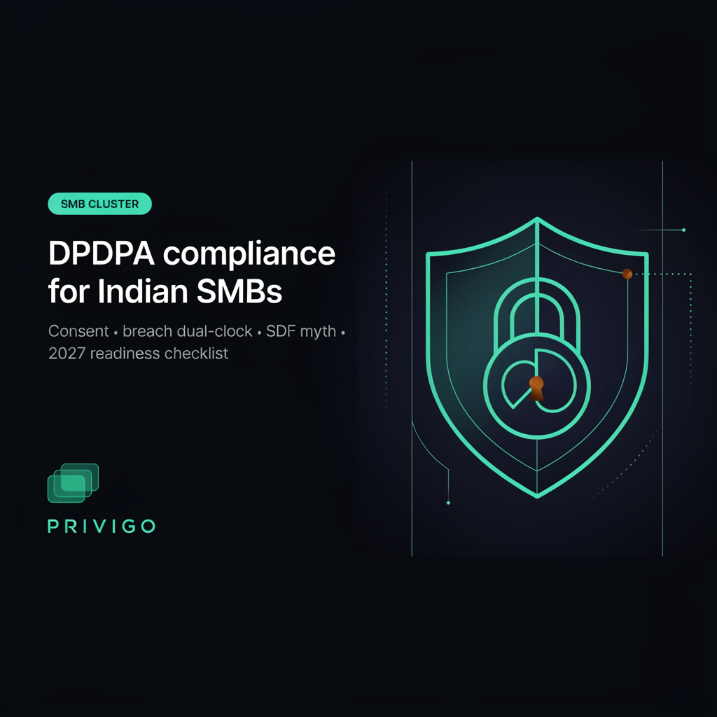 DPDPA compliance for Indian SMBs — consent, breach dual-clock, SDF myth, and 2027 readiness checklist